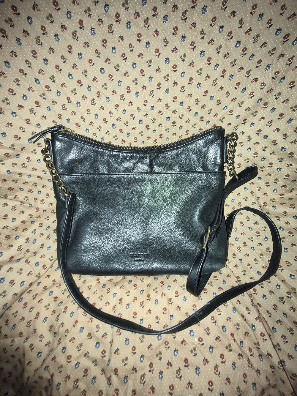 Margot NEW York Leather Crossbody Bag in Black